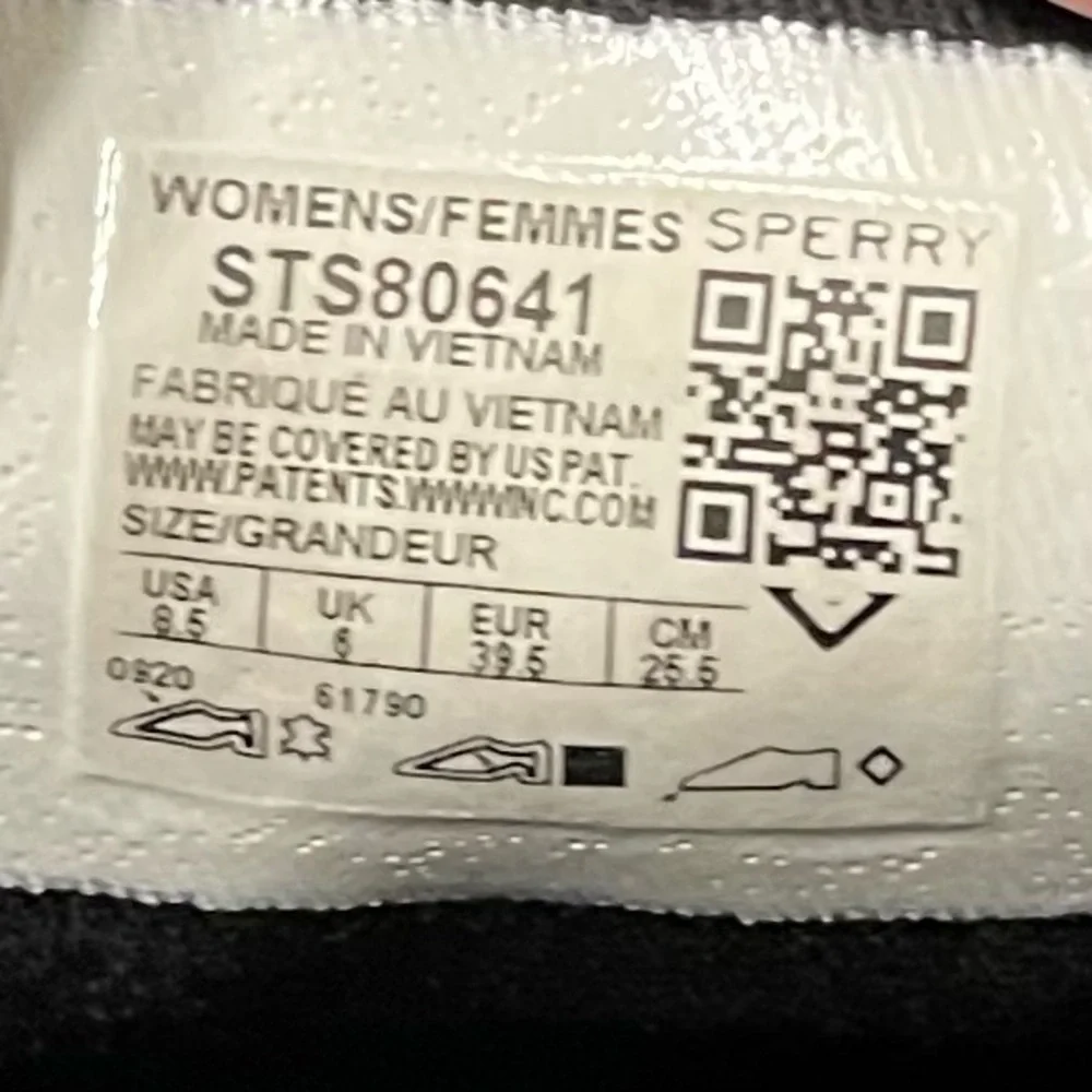 Sperry Top Sider  Women’s Black Shoes Size 8.5 Slip On